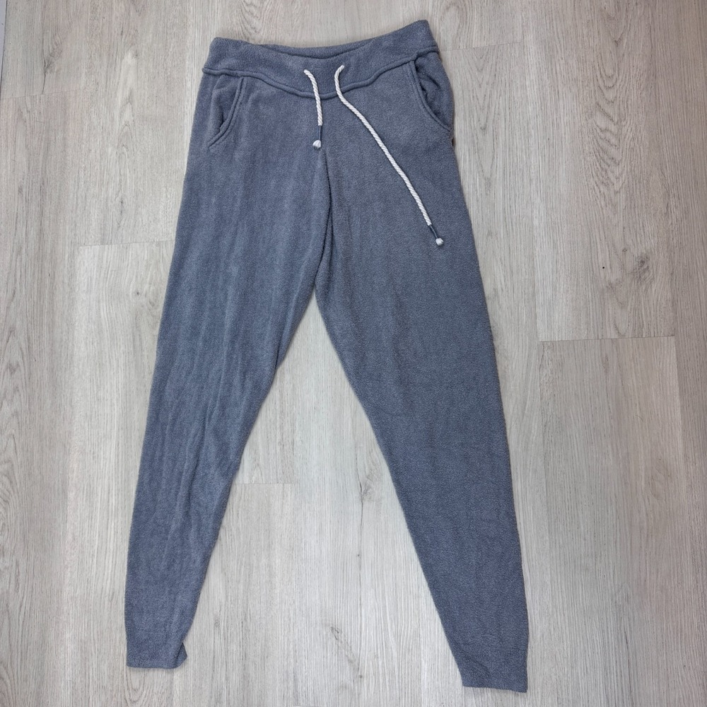 Young‎ Fabulous & Broke Jogger Sweatpants Size XS Fuzzy Soft Pocket Grey Stretch